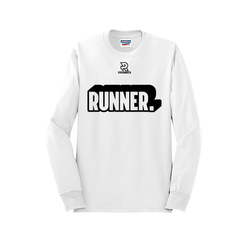 RUNNER DNA (Black) - Long Sleeve 50/50 Tee
