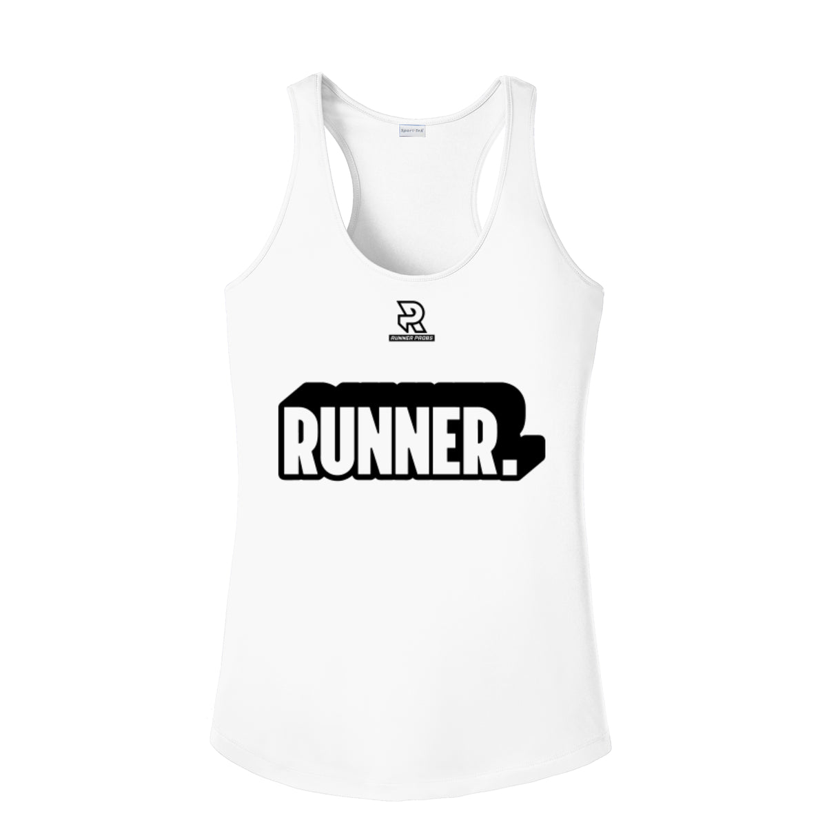RUNNER DNA (Black) - Womens Competitor Racerback Tank