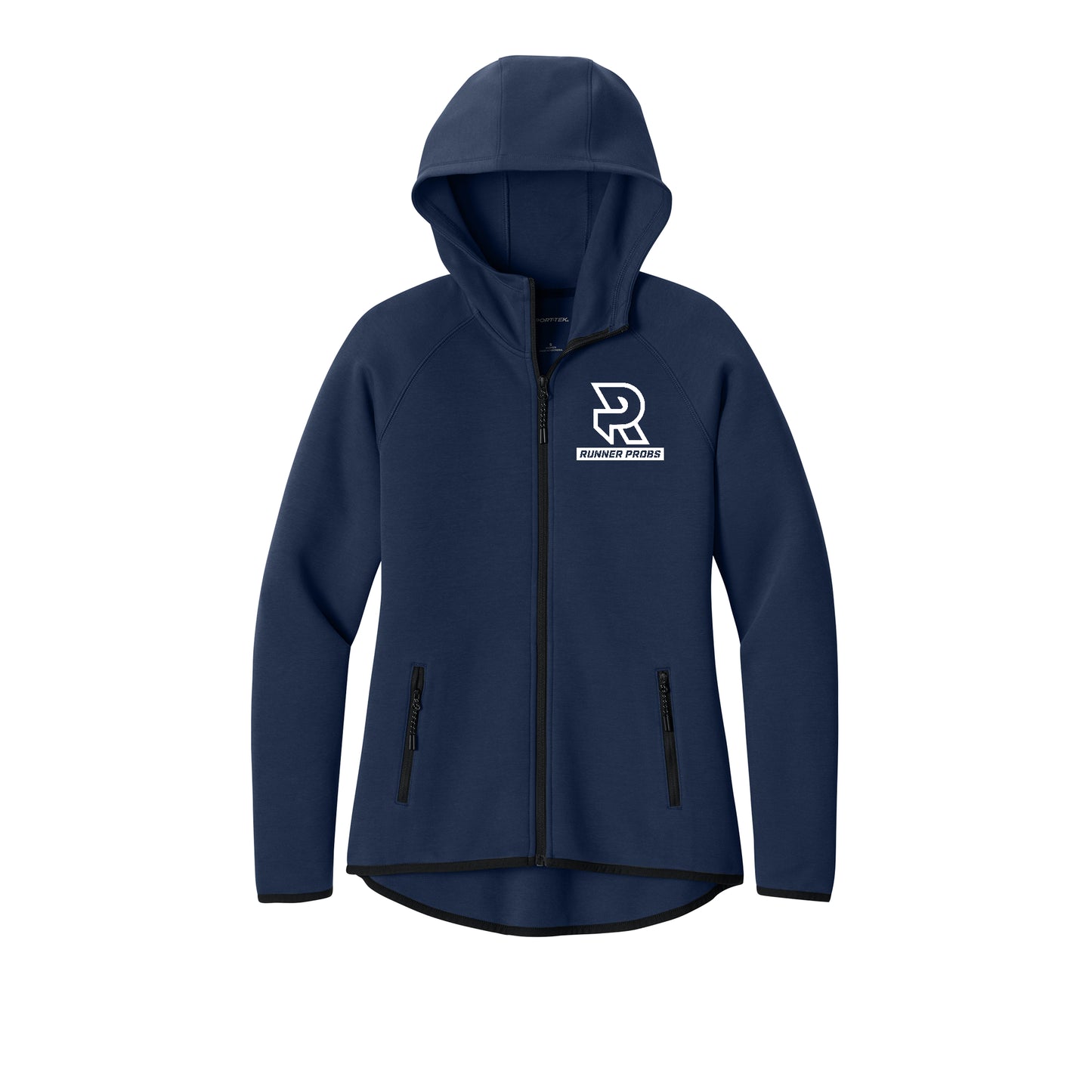 LOGO (White) - Womens Phenom Full-Zip Hoodie