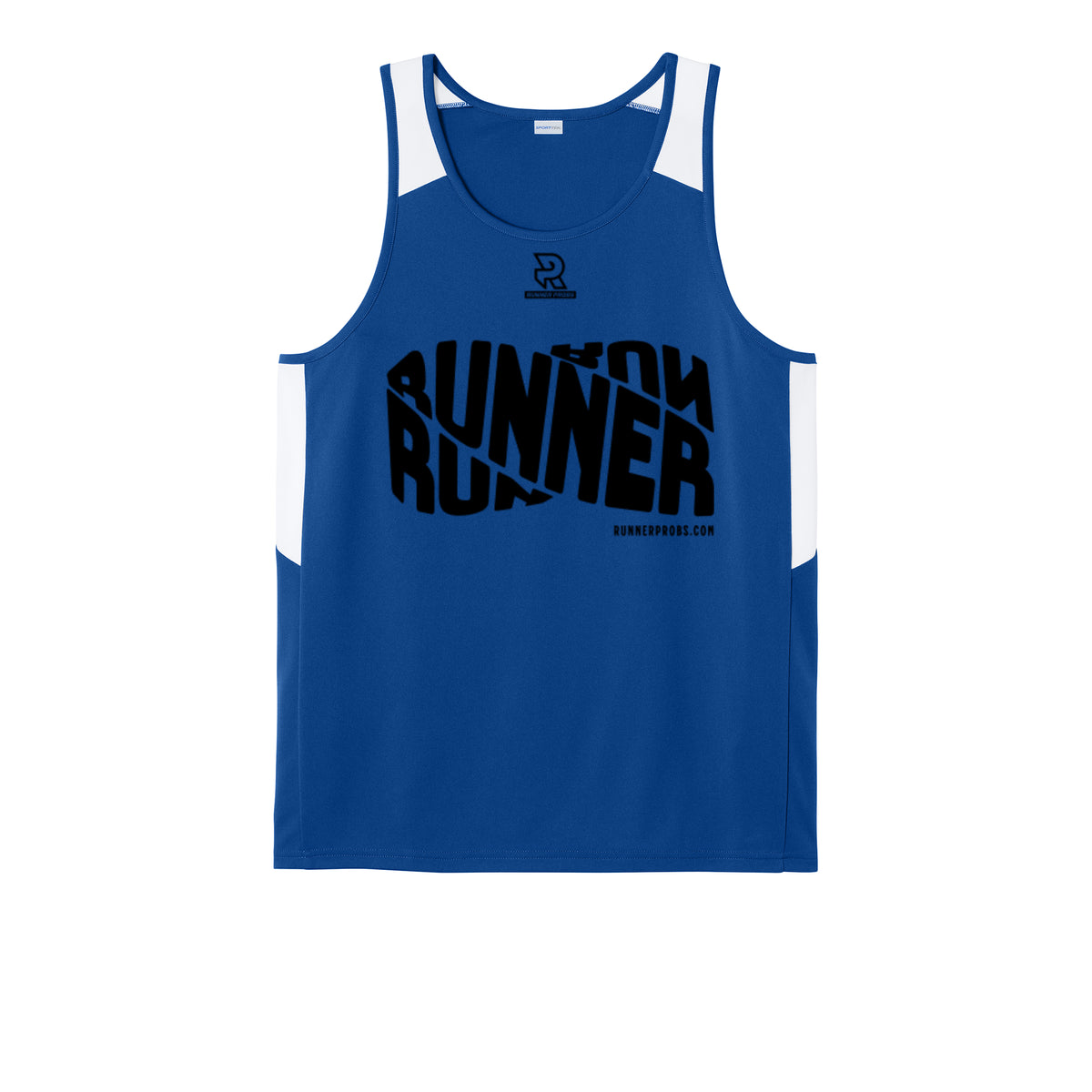 RUNNER DNA (Black) - Mens Club Track Tank