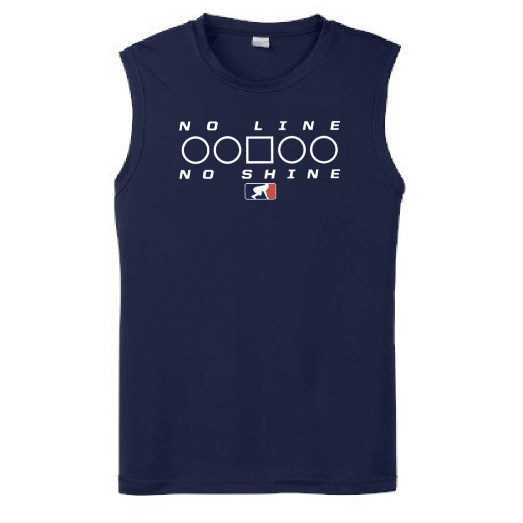 NO LINE NO SHINE TOO - Muscle T-Shirt