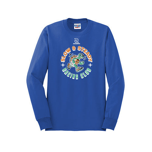 SLOW & STEADY RACING (White) - Long Sleeve 50/50 Tee
