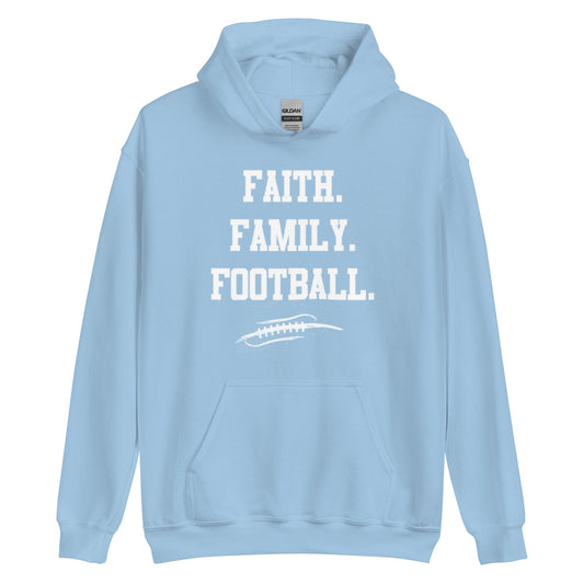 FAITH FAMILY FOOTBALL - Tall Hoodie