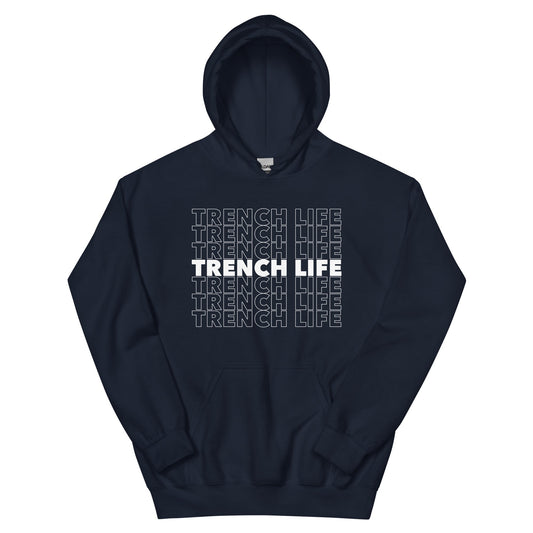 TRENCH LIFE - Tall Hoodie