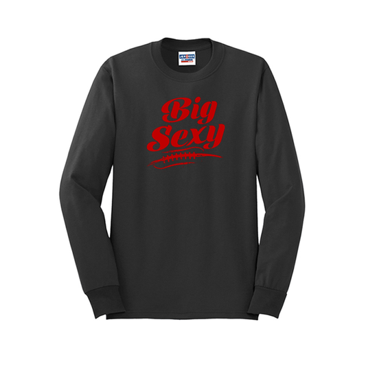 BIG SEXY (A) (Red) - Long Sleeve T-Shirt