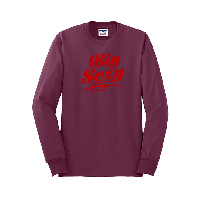 BIG SEXY (A) (Red) - Long Sleeve T-Shirt