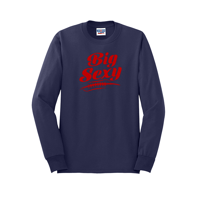 BIG SEXY (A) (Red) - Long Sleeve T-Shirt