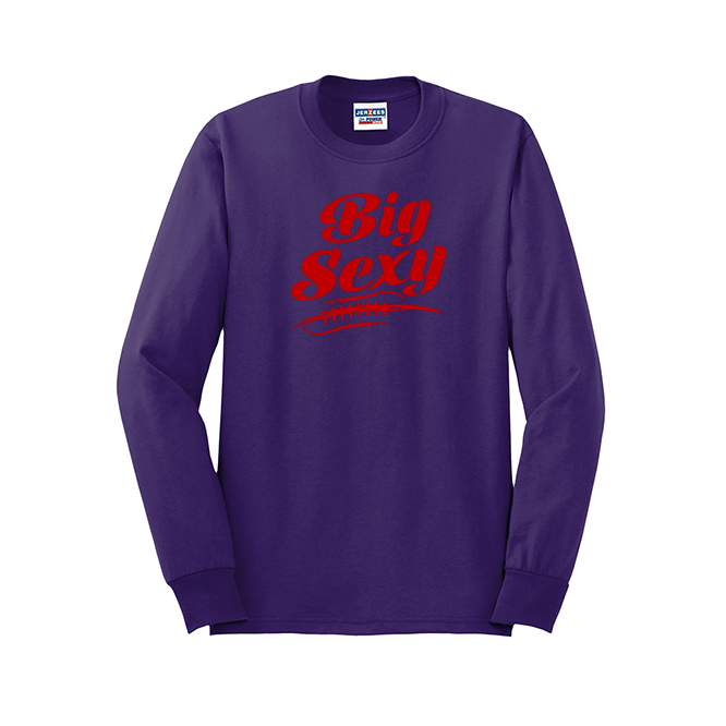 BIG SEXY (A) (Red) - Long Sleeve T-Shirt