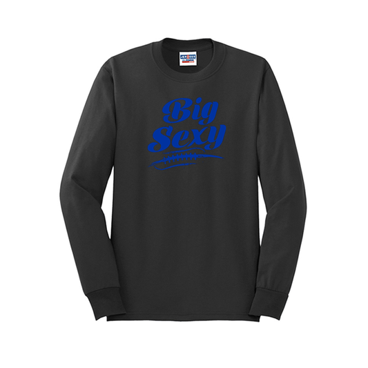 BIG SEXY (A) (Royal) - Long Sleeve T-Shirt