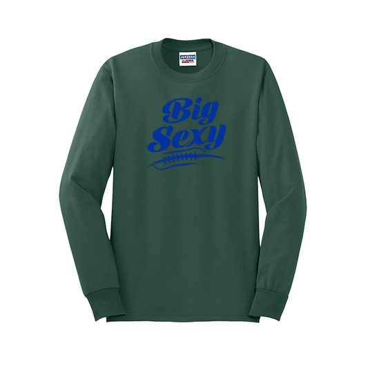 BIG SEXY (A) (Royal) - Long Sleeve T-Shirt