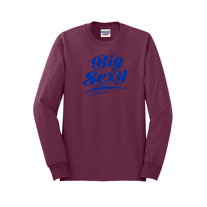 BIG SEXY (A) (Royal) - Long Sleeve T-Shirt