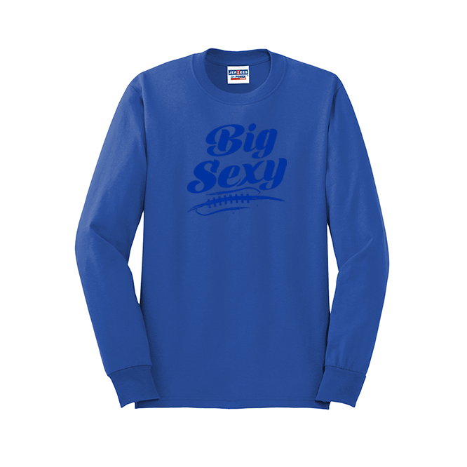 BIG SEXY (A) (Royal) - Long Sleeve T-Shirt