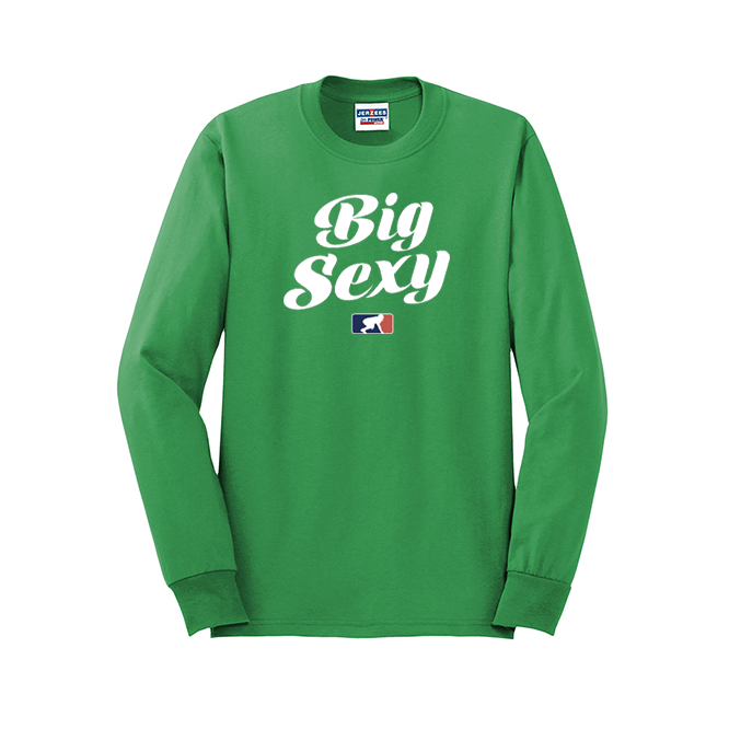 BIG SEXY (White) - Long Sleeve T-Shirt