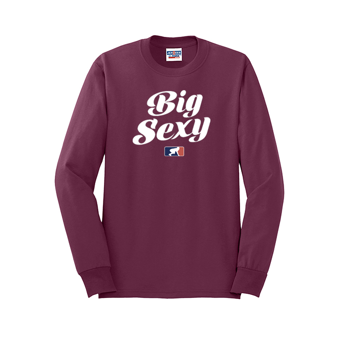BIG SEXY (White) - Long Sleeve T-Shirt