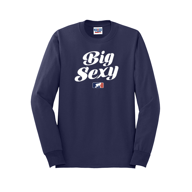 BIG SEXY (White) - Long Sleeve T-Shirt