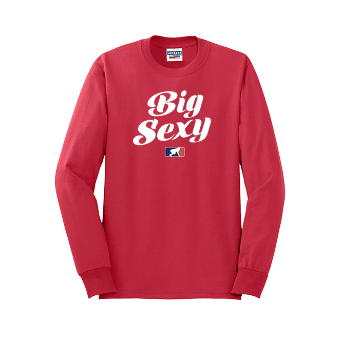 BIG SEXY (White) - Long Sleeve T-Shirt