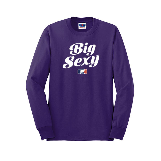 BIG SEXY (White) - Long Sleeve T-Shirt