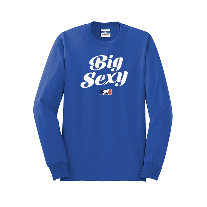 BIG SEXY (White) - Long Sleeve T-Shirt