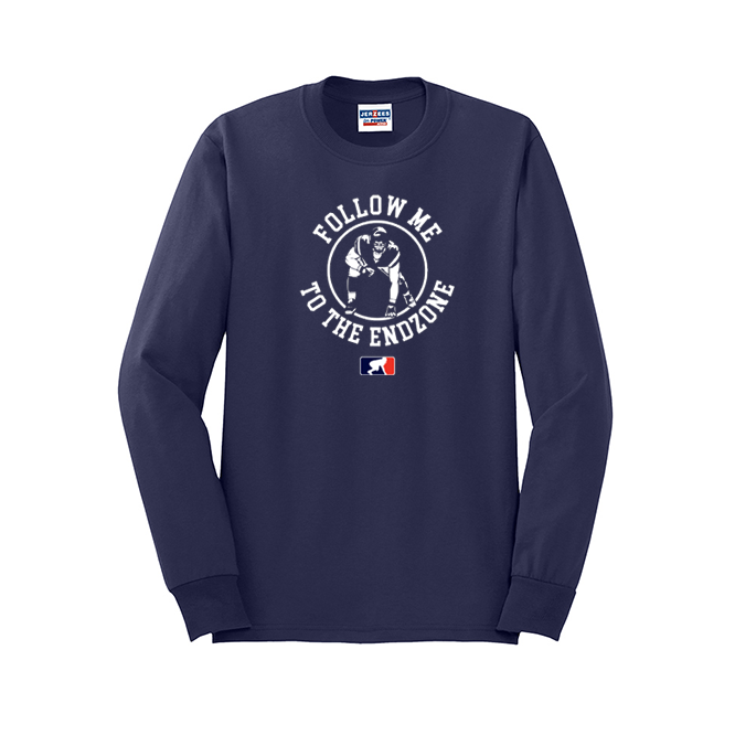 FOLLOW ME TO THE ENDZONE - Long Sleeve T-Shirt