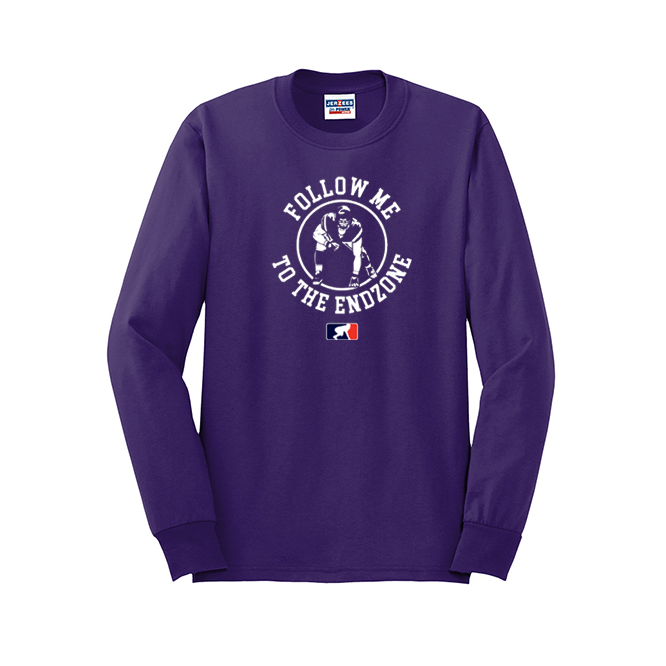 FOLLOW ME TO THE ENDZONE - Long Sleeve T-Shirt