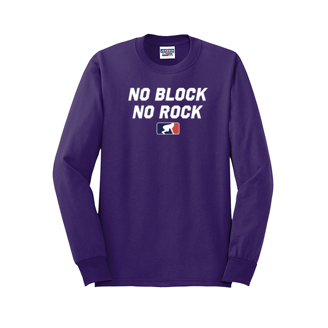 NO BLOCK NO ROCK - Long Sleeve T-Shirt