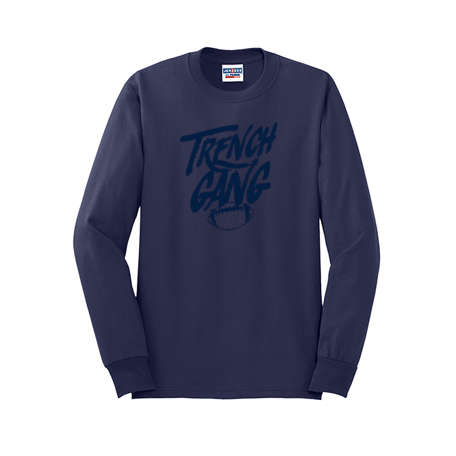 TRENCH GANG (Navy) - Long Sleeve T-Shirt