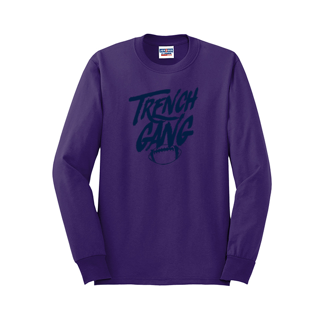 TRENCH GANG (Navy) - Long Sleeve T-Shirt
