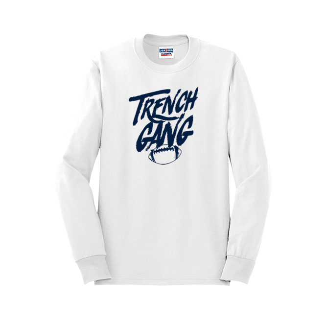 TRENCH GANG (Navy) - Long Sleeve T-Shirt