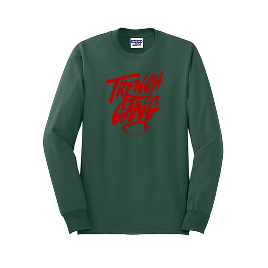 TRENCH GANG (Red) - Long Sleeve T-Shirt