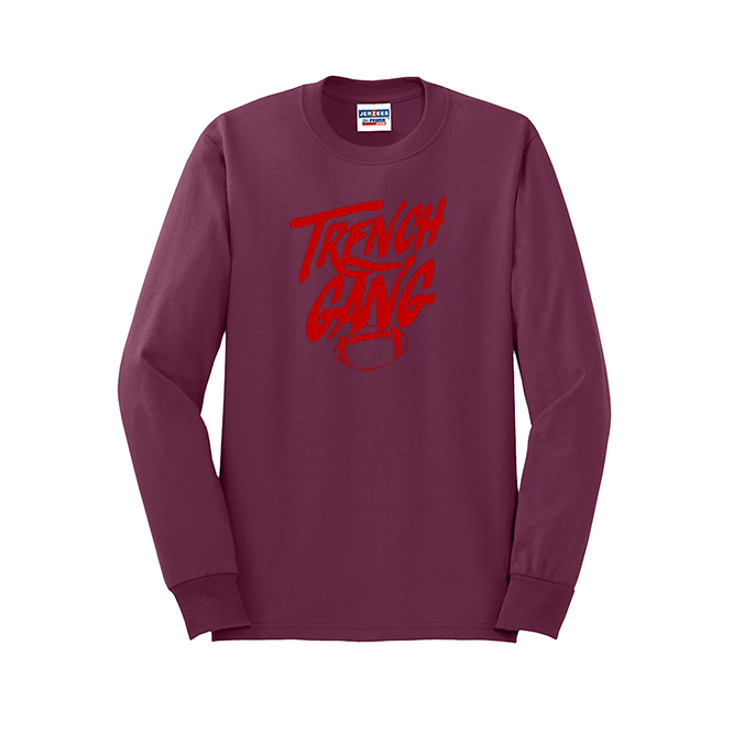TRENCH GANG (Red) - Long Sleeve T-Shirt