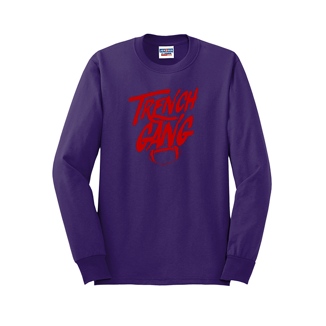TRENCH GANG (Red) - Long Sleeve T-Shirt