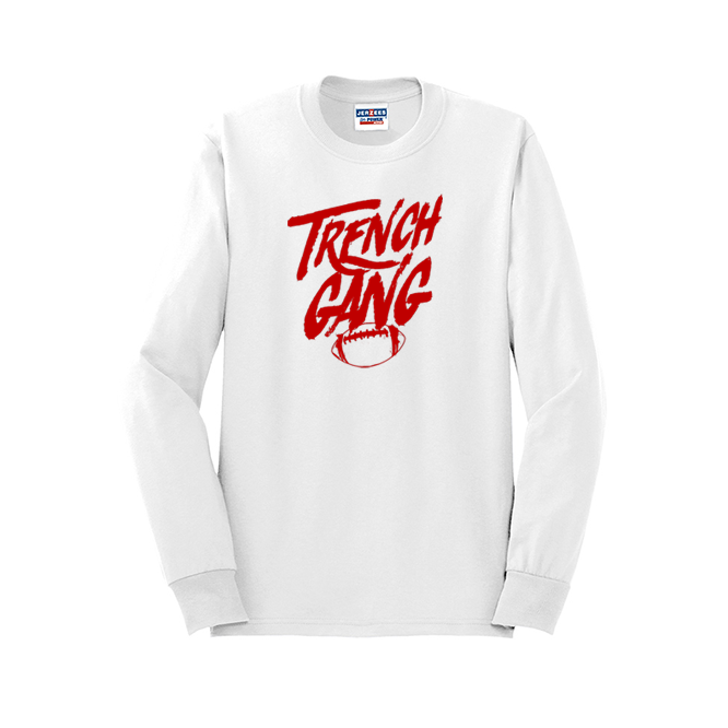 TRENCH GANG (Red) - Long Sleeve T-Shirt