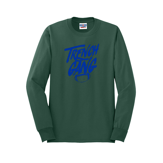 TRENCH GANG (Royal) - Long Sleeve T-Shirt