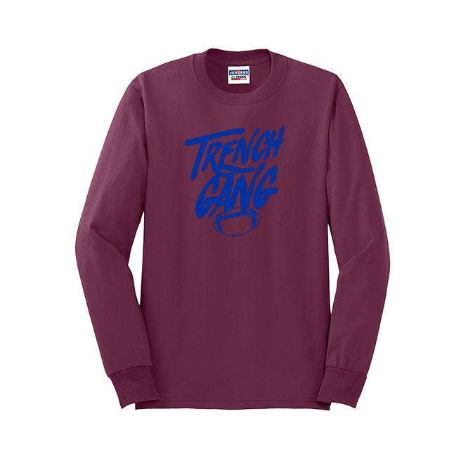 TRENCH GANG (Royal) - Long Sleeve T-Shirt