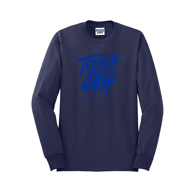 TRENCH GANG (Royal) - Long Sleeve T-Shirt