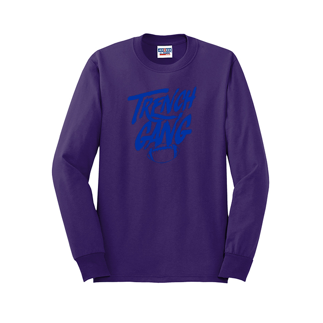 TRENCH GANG (Royal) - Long Sleeve T-Shirt