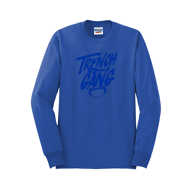 TRENCH GANG (Royal) - Long Sleeve T-Shirt