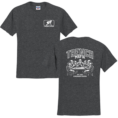 BIG BONED - TRENCH MAFIA (White) - T-Shirt