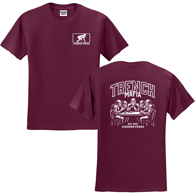 BIG BONED - TRENCH MAFIA (White) - T-Shirt