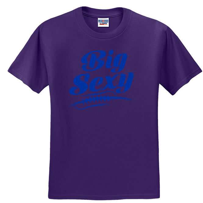 BIG SEXY (Royal) (A) - Heavyweight T-Shirt
