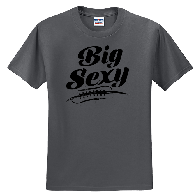 BIG SEXY (Black) (A) - Heavyweight T-Shirt