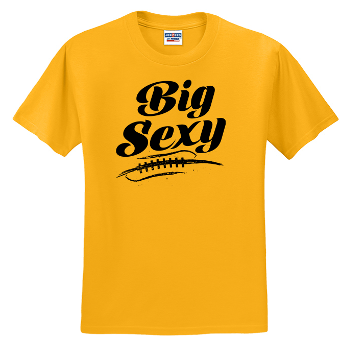 BIG SEXY (Black) (A) - Heavyweight T-Shirt