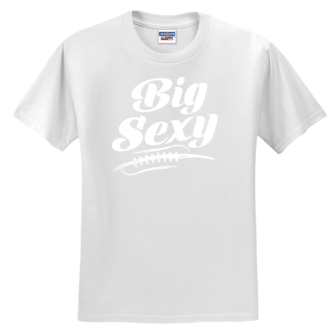 BIG SEXY (White) (A) - Heavyweight T-Shirt