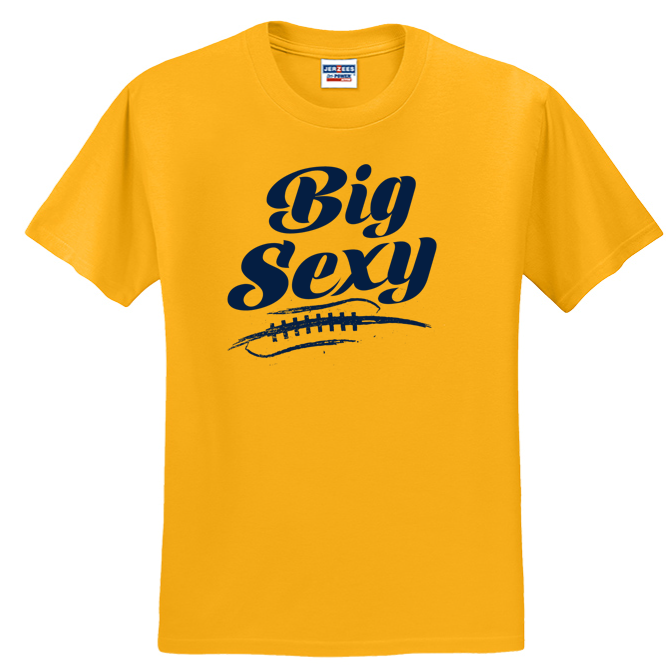 BIG SEXY (Navy) (A) - T-Shirt