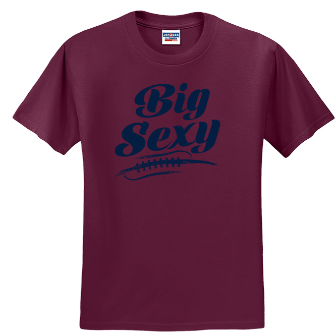 BIG SEXY (Navy) (A) - T-Shirt