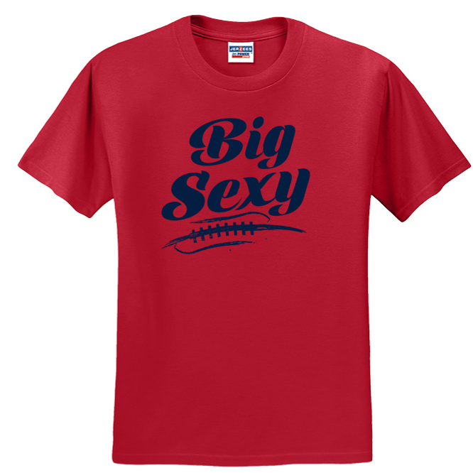 BIG SEXY (Navy) (A) - T-Shirt
