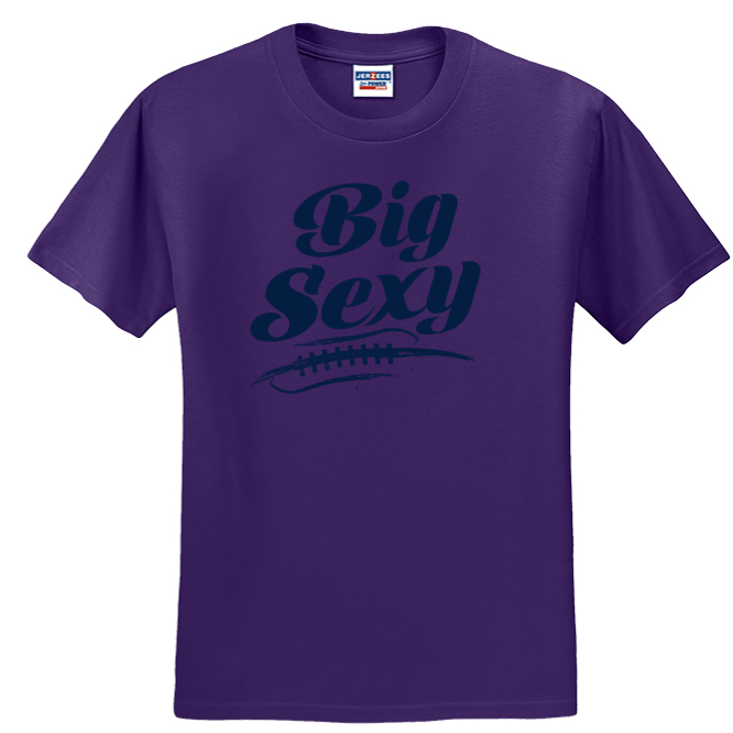 BIG SEXY (Navy) (A) - T-Shirt