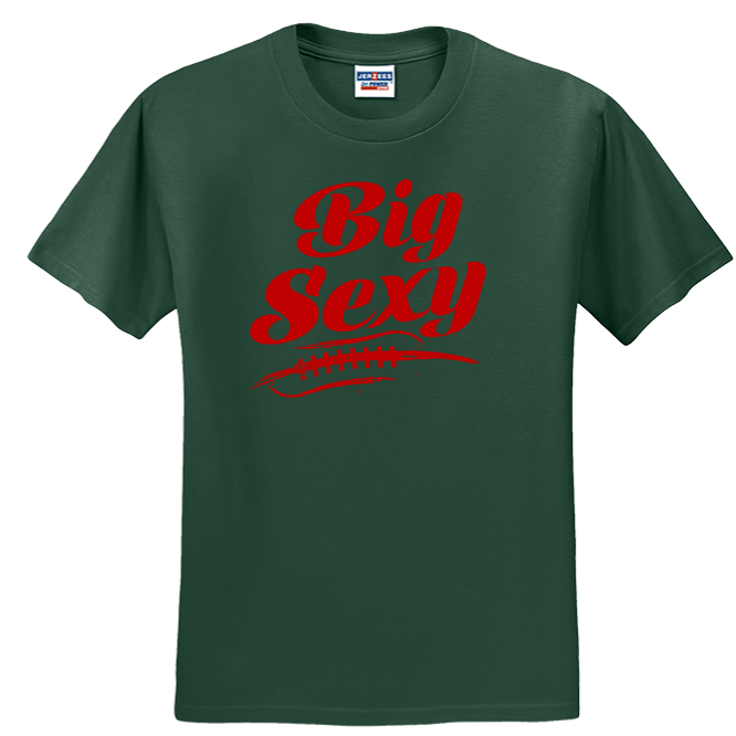 BIG SEXY (Red) (A) - Heavyweight T-Shirt