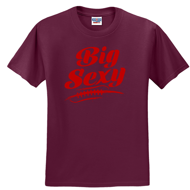 BIG SEXY (Red) (A) - Heavyweight T-Shirt