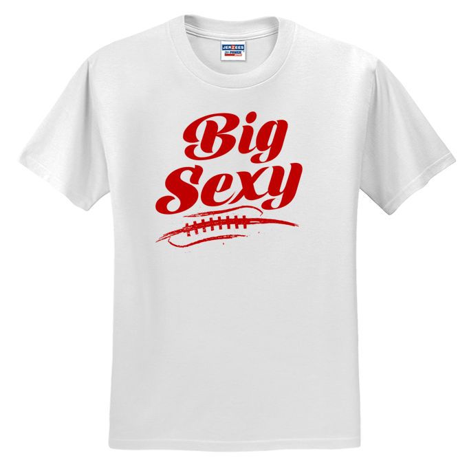 BIG SEXY (Red) (A) - Heavyweight T-Shirt